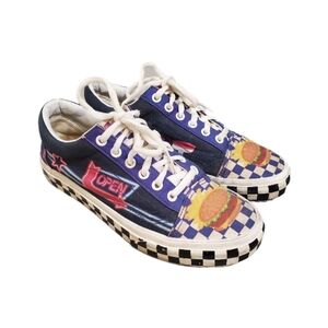 Vans Custom Culture Diner Old Skool‎ Graphic Low Top Sneakers WMNS 7.5